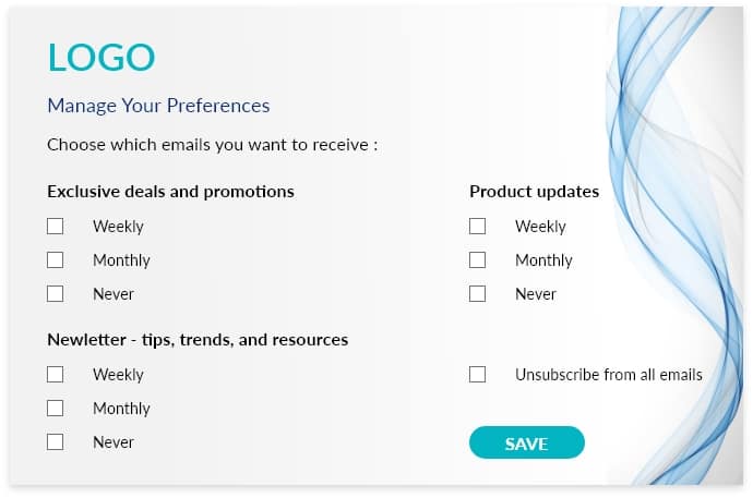 select your preferences